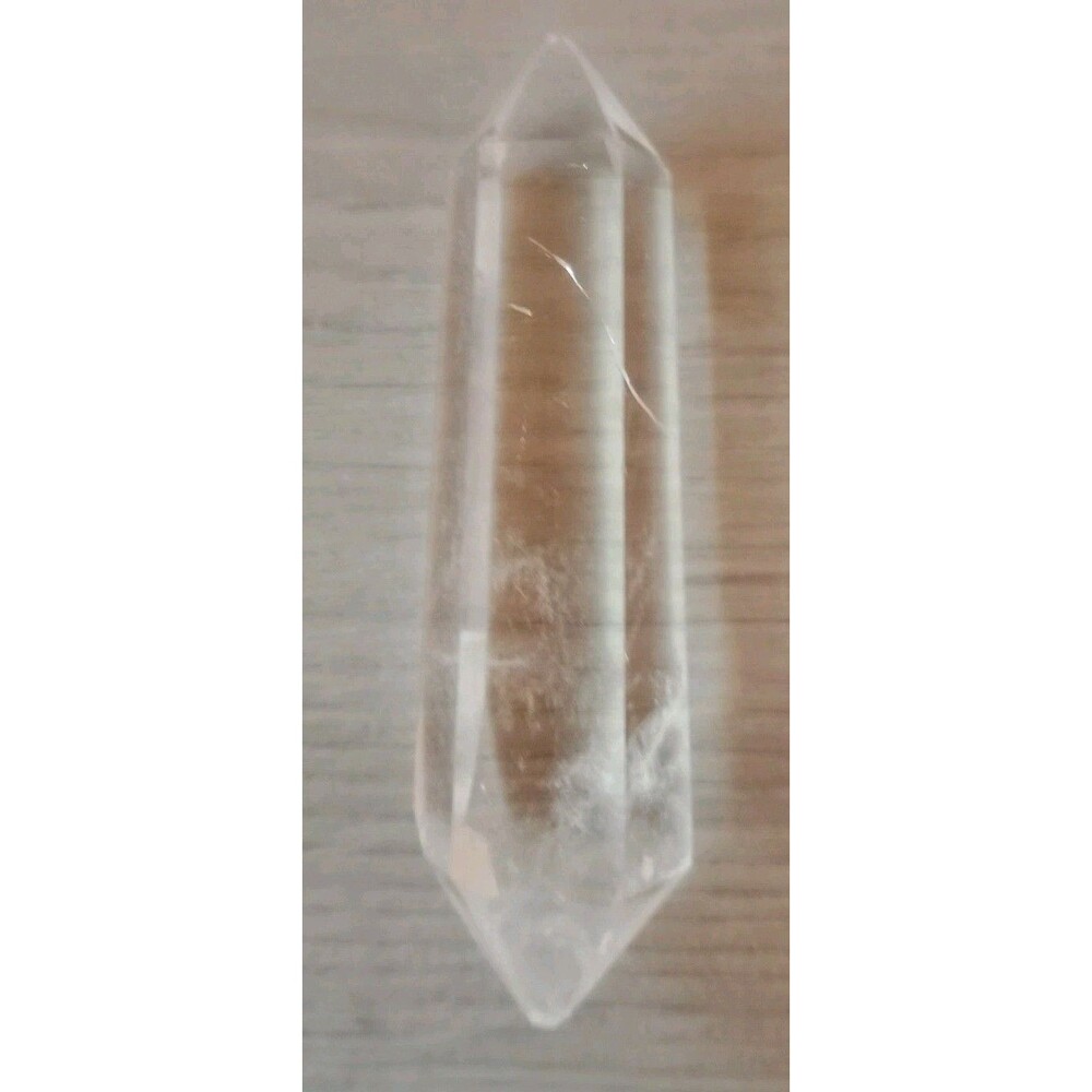 Double-Terminated Quartz Vogal Crystal Point Energy Chakra Balancing 3 1/8"